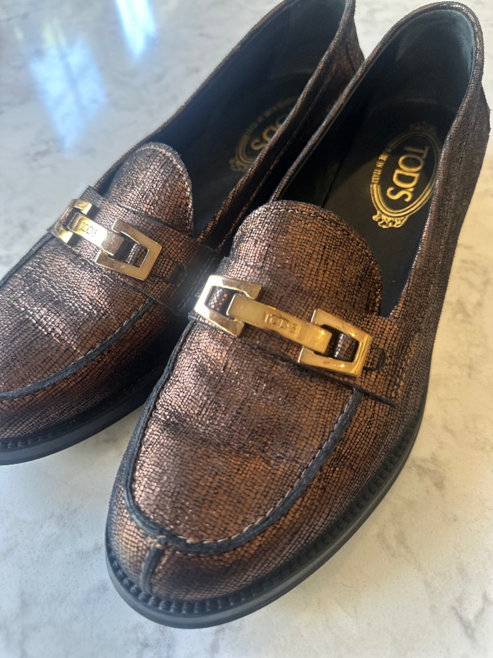 Gorgeous TODS Loafers. Unique! Size 39